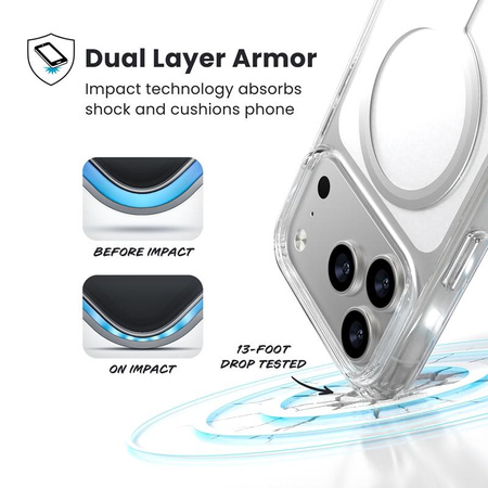ETUI MAGSAFE PANCERNE DO IPHONE 17 PRO Speck PRZEZROCZYSTE BEZBARWNE CASE