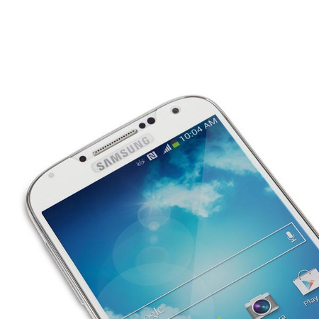 Moshi iVisor XT - Átlátszó teljes arcvédő fólia Samsung Galaxy S4 (fehér)