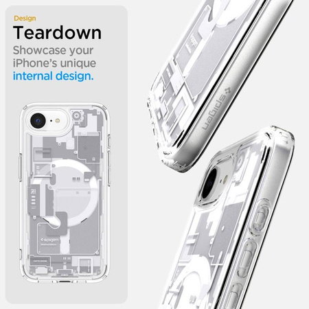 Spigen Ultra Hybrid MagSafe - pouzdro pro iPhone 16e (Zero One White)