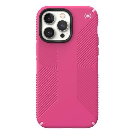 Speck Presidio2 Grip MagSafe - Rutschfestes Gehäuse für iPhone 14 Pro Max (Digitalpink / Blossompink / Weiß)
