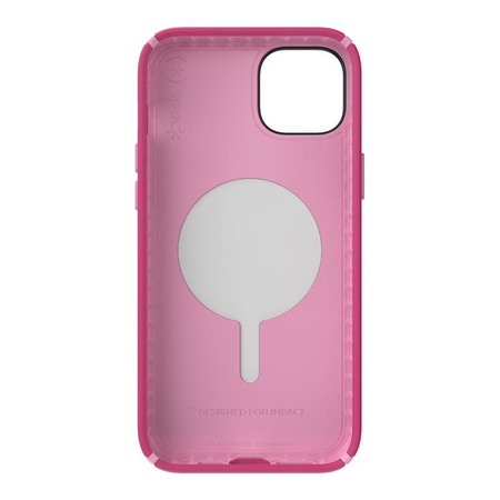Speck Presidio2 Pro MagSafe - Antibacterial iPhone 15 Plus / 14 Plus Case (Digitalpink / Blossompink / White)