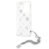 Guess Peony Chain Handle - pouzdro pro iPhone 13 Pro Max (stříbrné)
