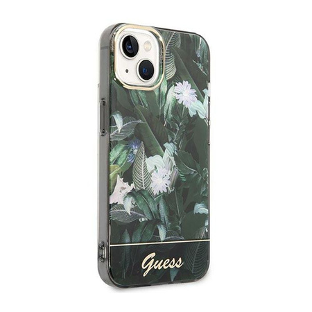Guess Jungle Case - Tasche für iPhone 14 Plus (Grün)