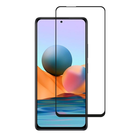 Crong 7D Nano Flexibles Glas - Bruchsicheres 9H Hybridglas für den gesamten Bildschirm des Xiaomi Redmi Note 10 Pro