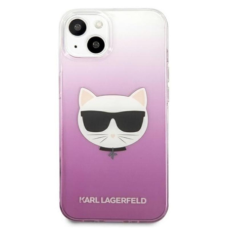 Karl Lagerfeld Choupette Head - iPhone 13 tok (rózsaszín)