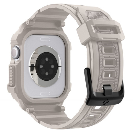 Spigen Rugged Armor Pro V2 – Apple Watch 10/11 46 mm-es (Dune Beige) szíj tokkal