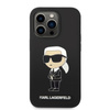 Karl Lagerfeld Silikon NFT Ikonik MagSafe - Hülle für iPhone 14 Pro Max (Schwarz)