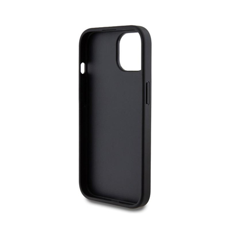 Guess Glitter Script Big 4G - iPhone 15 Tasche (schwarz)