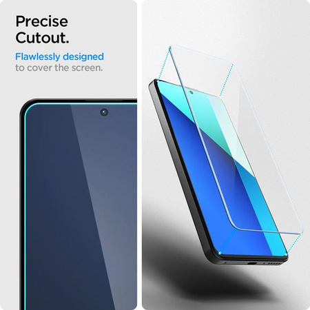 Spigen Glas.TR Slim 2-Pack - Verre trempé pour Xiaomi Redmi Note 13 4G / LTE (2 pièces)