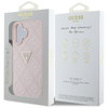 Guess Hot Stamp 4G Pattern Triangle Metal Logo - iPhone 16 Case (pink)