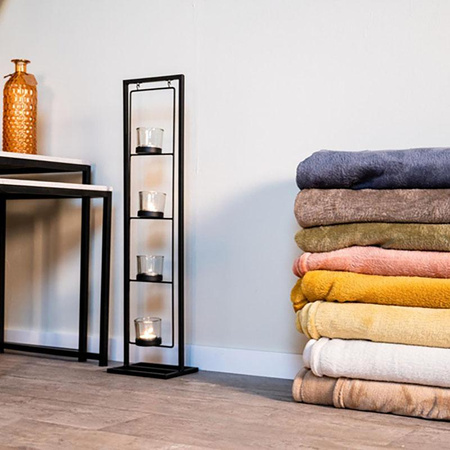 Couverture en flanelle 200x150cm (beige)
