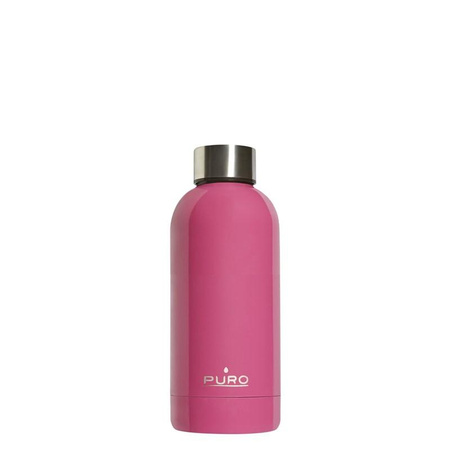 Puro Hot&Cold - Rozsdamentes acél termálpalack 350 ml (Fucsia)