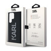 Karl Lagerfeld 3D Rubber Glitter Logo - Samsung Galaxy S23 Ultra Tasche (schwarz)