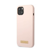 Guess Silicone Logo Plate MagSafe - iPhone 13 Mini Case (rose)