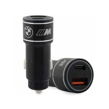 BMW M Edition - Schnellladegerät USB-C & USB-A PD 18W + QC 3.0 18W Autoladegerät (Schwarz)