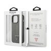 Guess Saffiano Triangle Logo Tasche - iPhone 13 Pro Max Tasche (silber)