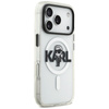 Karl Lagerfeld IML Karl Sketch Logo MagSafe - Custodia per iPhone 17 Pro (trasparente)
