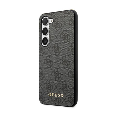 Guess 4G Metal Gold Logo - pouzdro pro Samsung Galaxy S24+ (černé)