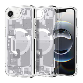 Spigen Ultra Hybrid MagSafe - étui pour iPhone 16e (Zero One White)