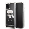 Karl Lagerfeld Iconic Glitter - Coque pour iPhone 11 Pro (Noir)