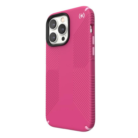 Speck Presidio2 Grip MagSafe - Csúszásgátló tok iPhone 14 Pro Max készülékhez (Digitalpink / Blossompink / Fehér)