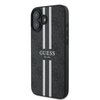 Guess 4G nyomtatott csíkos MagSafe - iPhone 16 Plus tok (fekete)