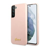 Guess Silikon Skript Metall Logo - Samsung Galaxy S23 Fall (rosa)