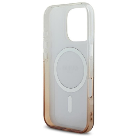 Guess IML Glitter Gradient MagSafe - iPhone 16 Pro Case (marron)