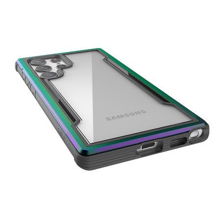 X-Doria Raptic Shield Pro - Samsung Galaxy S22 Ultra 5G Gehäuse (antimikrobieller Schutz) (irisierend)