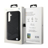 BMW Signature Leder Kreuzungslinien-Muster - Samsung Galaxy S24 Tasche (schwarz)