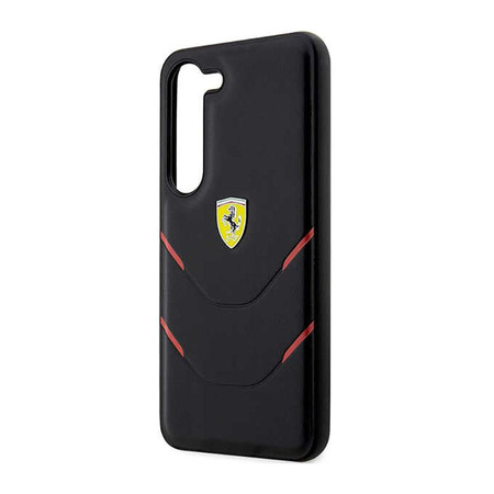 Ferrari Hot Stamp Lines - Hülle für Samsung Galaxy S23+ (schwarz)