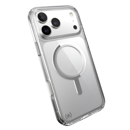 Pouzdro Speck Presidio Perfect Clear MagSafe pro iPhone 17 Pro Max (průhledné / stříbrné)