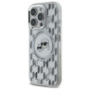 Karl Lagerfeld IML Monogram Karl & Choupette Head MagSafe - pouzdro pro iPhone 16 Pro (průhledné)