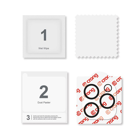 Crong Lens Shield - Camera and Lens Glass for iPhone 16 Pro / iPhone 16 Pro Max / iPhone 15 Pro / iPhone 15 Pro Max