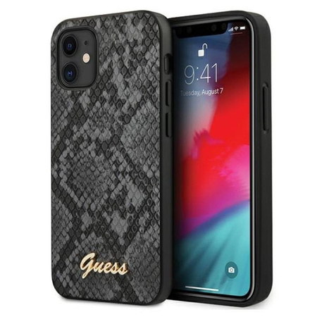 Guess Python Collection - pouzdro pro iPhone 12 mini (černé)