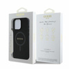 Guess Saffiano Classic Logo MagSafe - iPhone 16 Pro Tasche (schwarz)