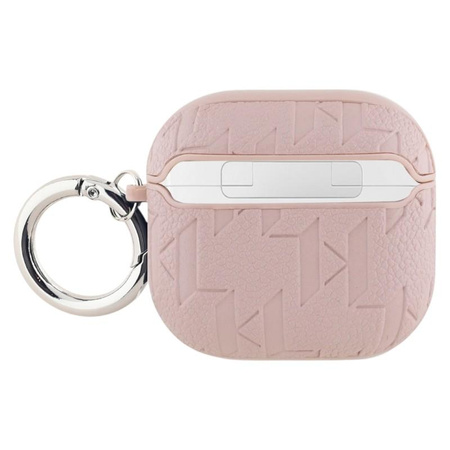 Karl Lagerfeld Monogram Karl Head - Pouzdro na AirPods 4 (růžové)