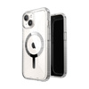 Speck Gemshell Grip + MagSafe - Case for iPhone 16e / iPhone 15 / iPhone 14 / iPhone 13 (Clear / Chrome Finish)