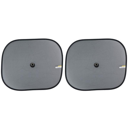 Dunlop - Sonnenblende für Auto-Seitenscheiben 36x44 cm 2 Stück. (grau)