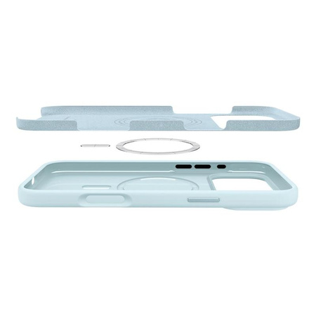 ETUI DO IPHONE 17 PRO MAX do MAGSAFE SPIGEN SILIKONOWE ORYGINALNE BLUE