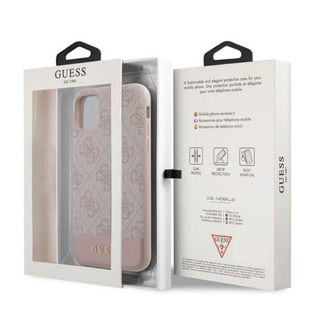 Guess 4G Bottom Stripe Collection - iPhone 11 Case (pink)