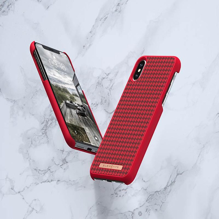 Nordic Elements Saeson Idun Idun - Anyag tok iPhone Xs Max készülékhez (piros)