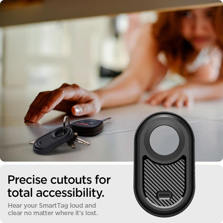 Spigen Rugged Armor - pouzdro pro Samsung Galaxy SmartTag 2 (černé)