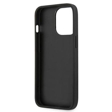 Karl Lagerfeld PU Leather Karl's Head Metal - Etui iPhone 13 Pro Max (czarny)