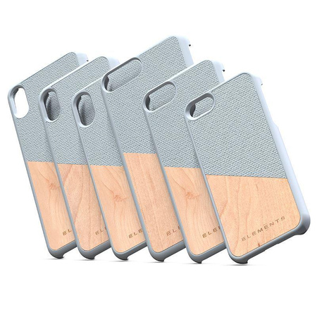 Nordic Elements Original Hel - Fa tok iPhone Xs Max készülékhez (világosszürke)
