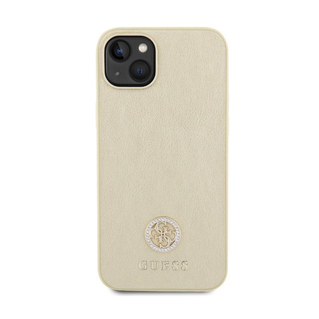 Guess 4G Strass fém logó - iPhone 15 Plus tok (arany)
