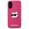 Karl Lagerfeld Silicone Choupette Head Print MagSafe - Hülle für iPhone 16 (fuchsia)
