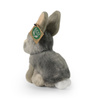 Rappa - Plush realistic mascot gray rabbit sitting 16 cm Eco-Friendly