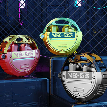 WEKOME VB05 Vanguard Series - Bluetooth V5.3 TWS kabellose Kopfhörer mit Ladetasche (Grau)