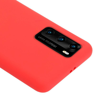 Crong Color Cover - Custodia per Huawei P40 (Rosso)